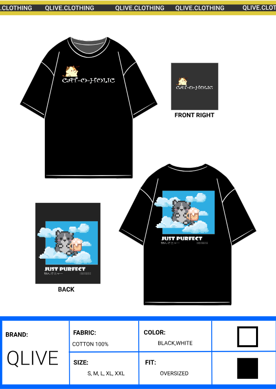 CAT O HOLIC (Oversized Printed)