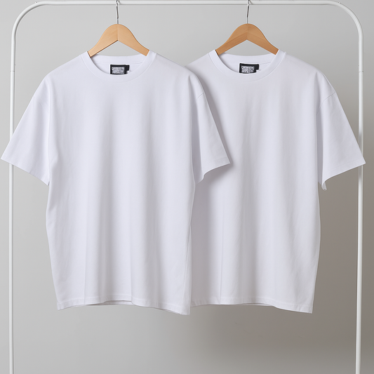 White Tshirt (Oversized Plain)