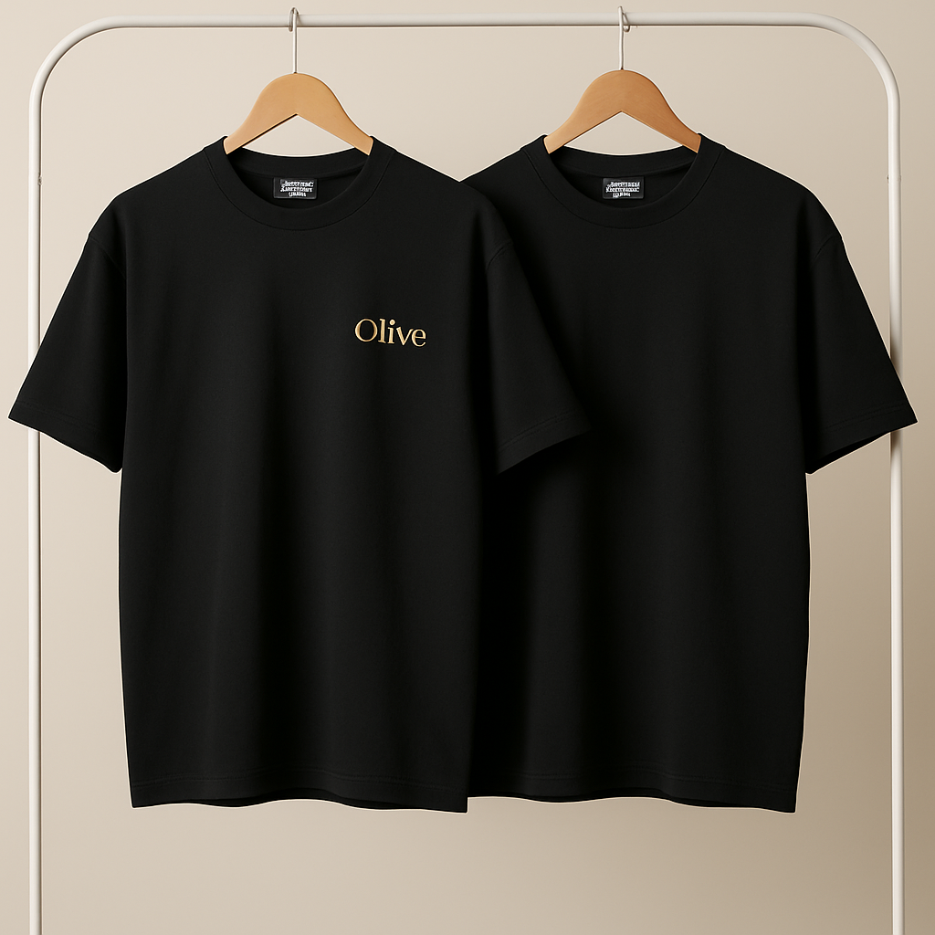 Black Tshirt (Oversized Plain)