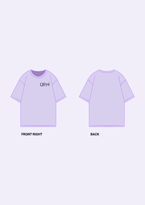 Purple Tshirt (Oversized Plain)
